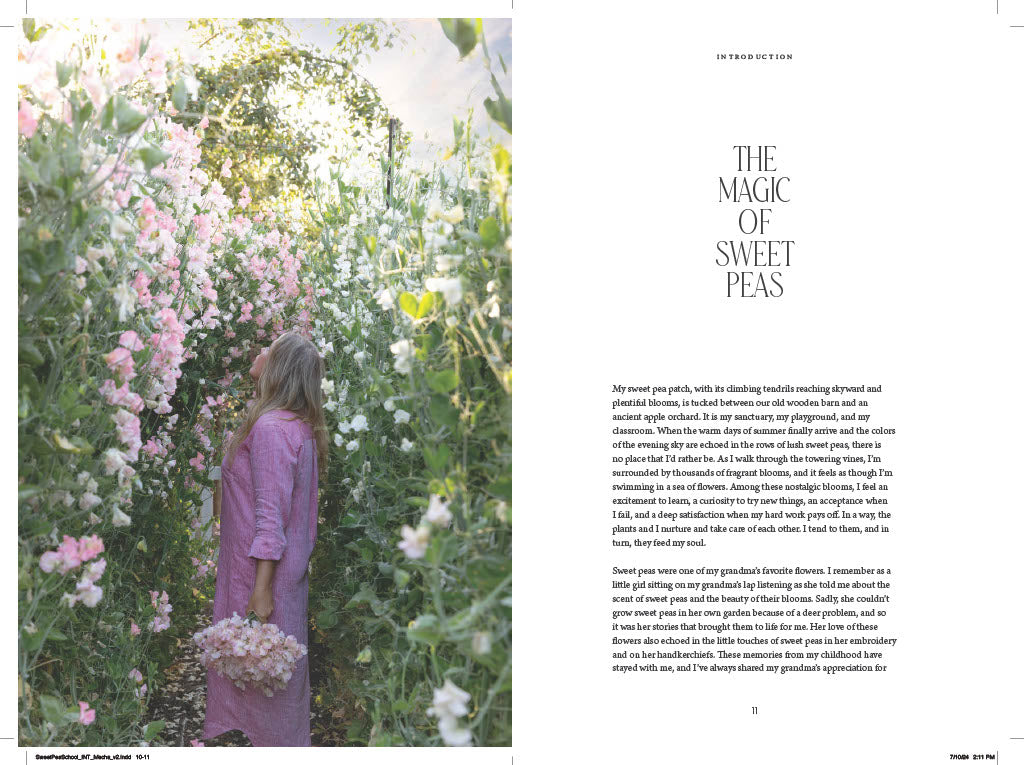 Sweet Pea School THE BOOK: Growing and Arranging the Garden's Most Romantic Blooms (PRE-ORDER)